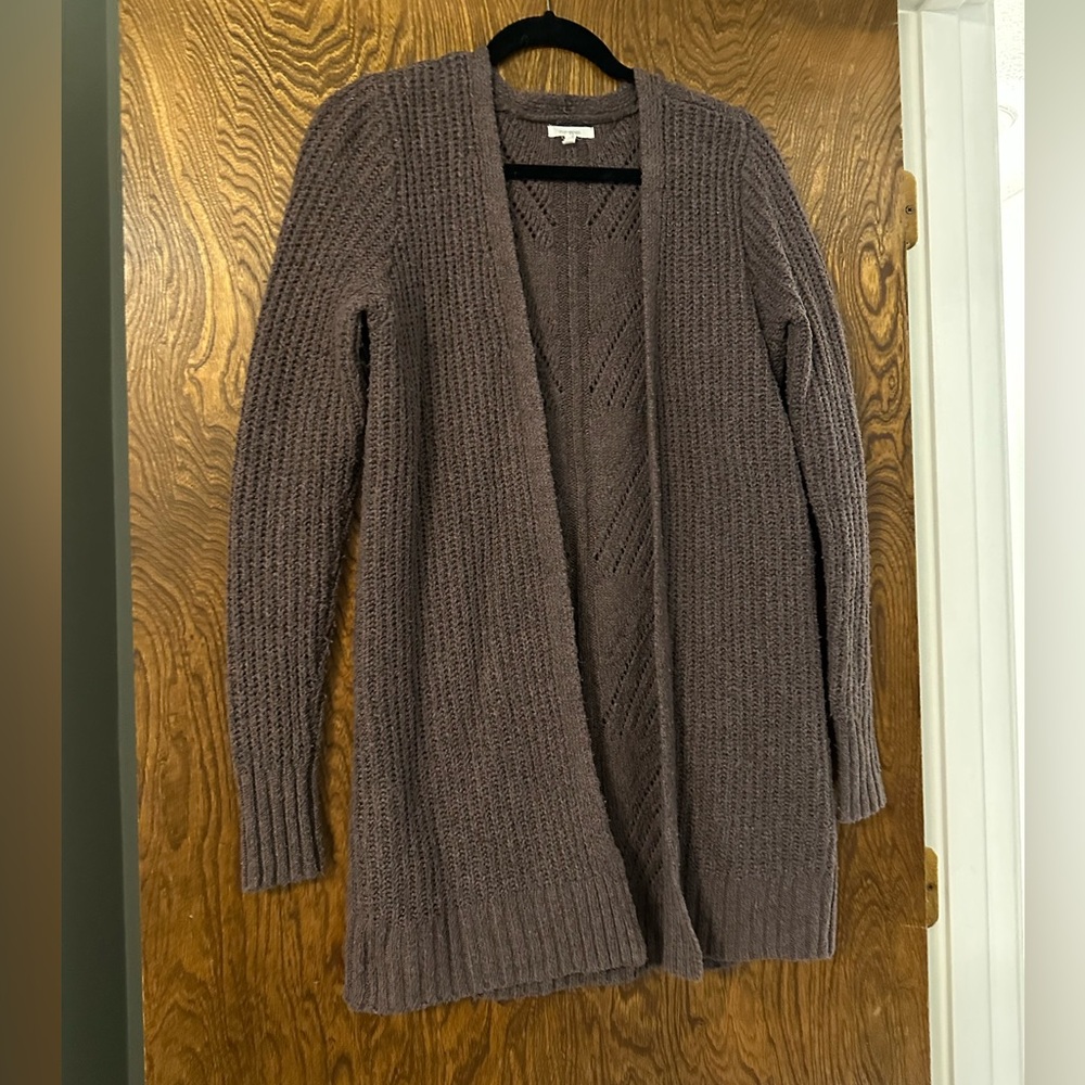 Maurices Purple Tunic Cardigan